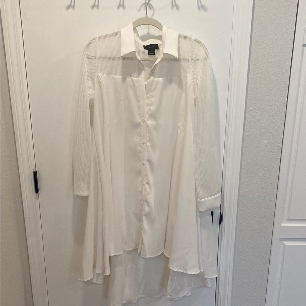 Gracia Button-Up High Low Dress